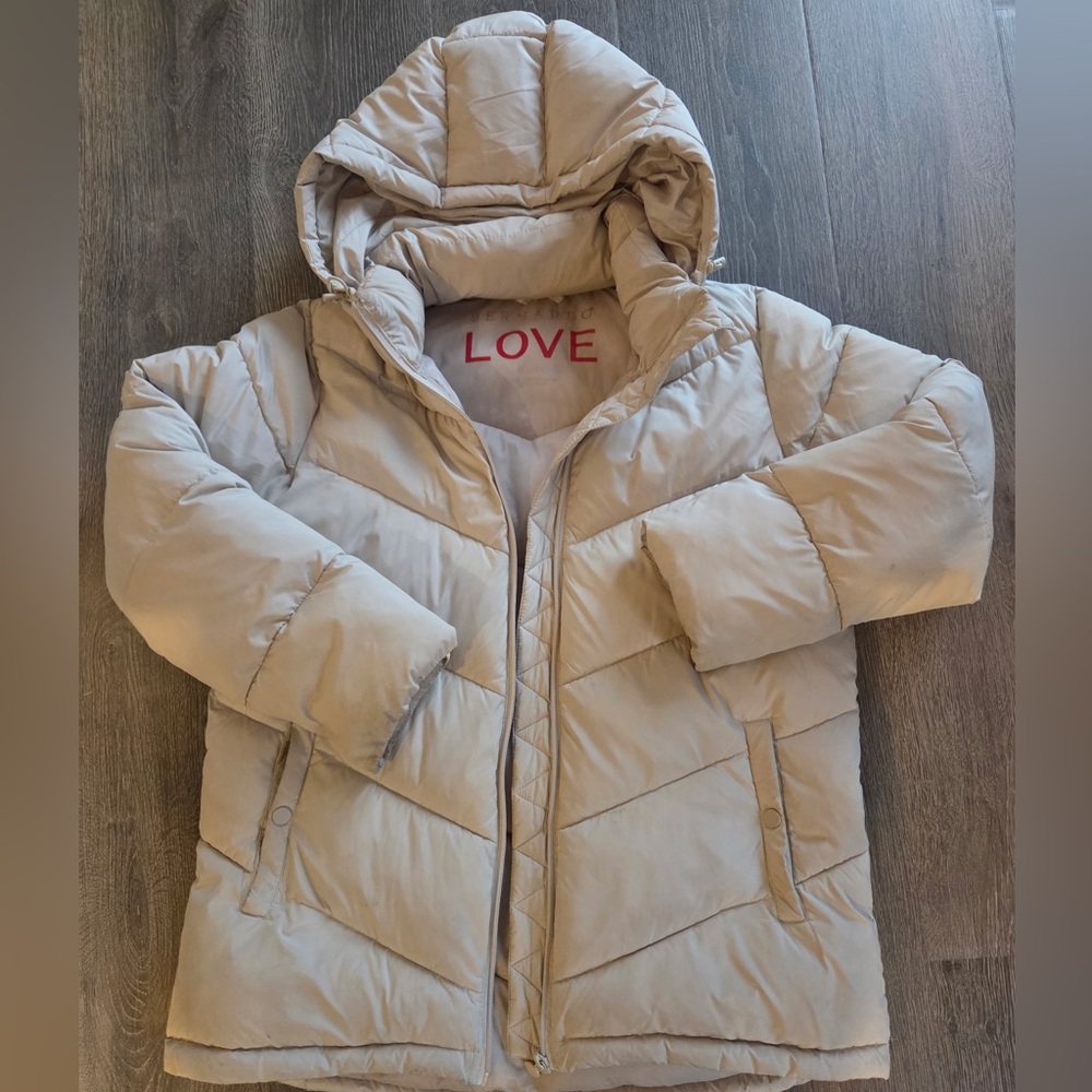 Bernardo Puffer jacket ivory cream